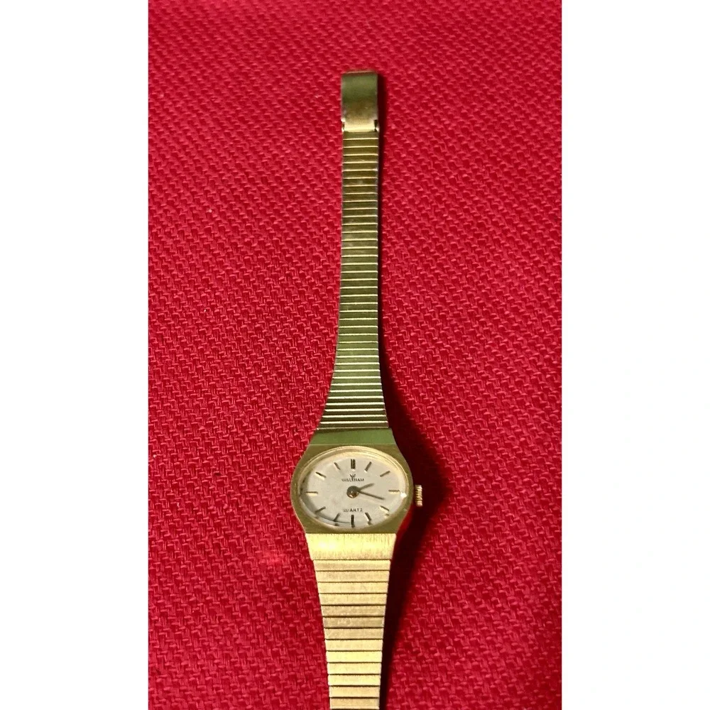 Waltham Ladies Dress Cocktail Wrist Watch Gold Tone Quartz XL694-202 NeedBattery